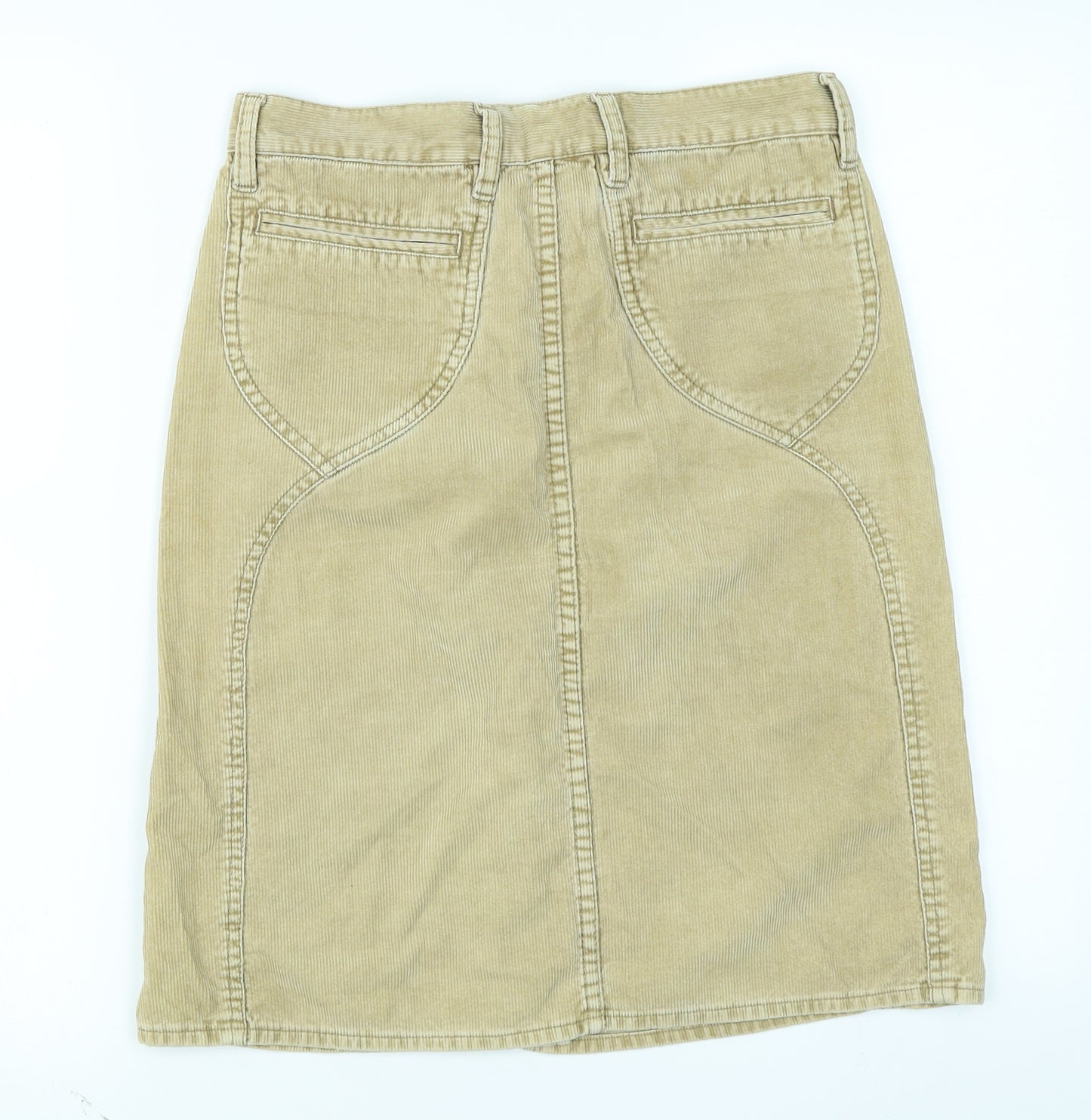 FCUK jeans Womens Brown  Corduroy A-Line Skirt Size 8