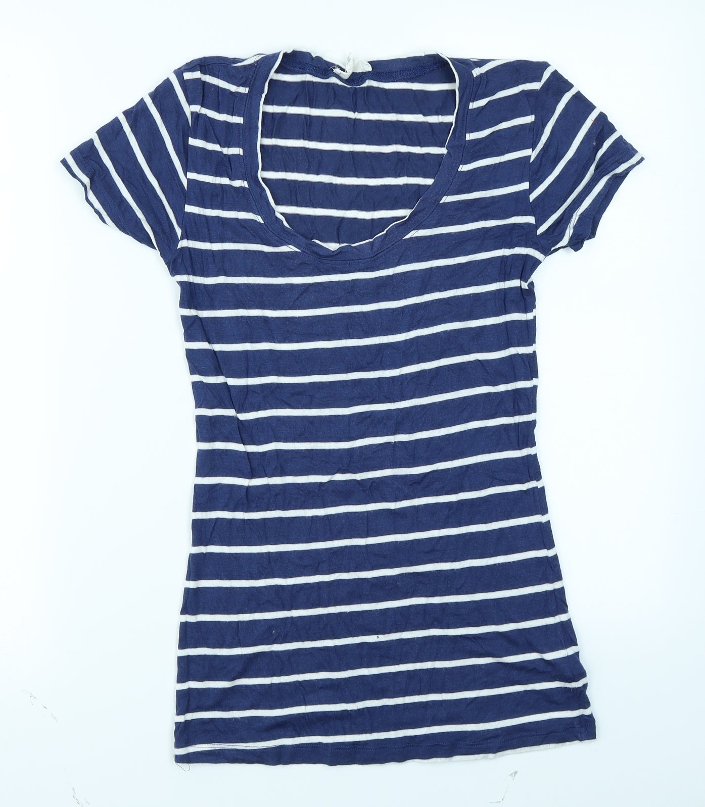 Urban Outfitters Womens Blue Striped  Basic T-Shirt Size S
