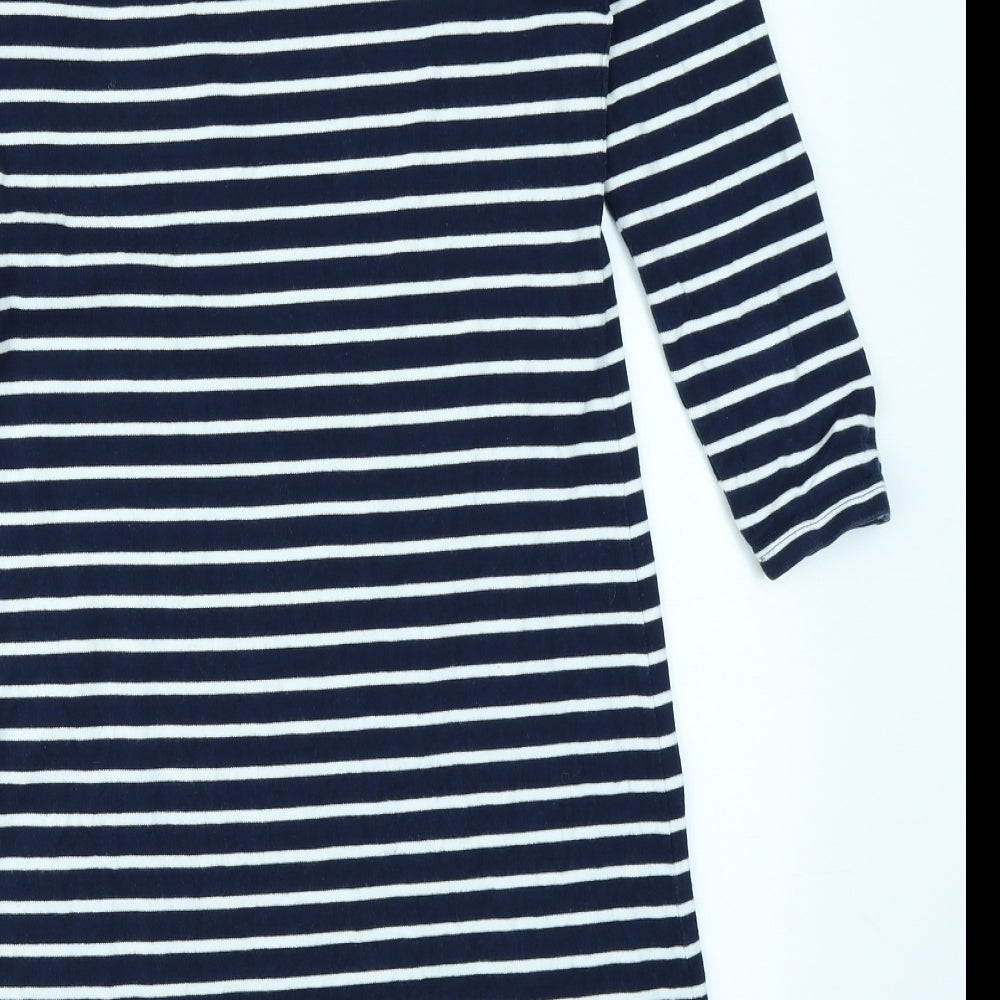 Joules Womens Blue Striped  Bodycon  Size 6