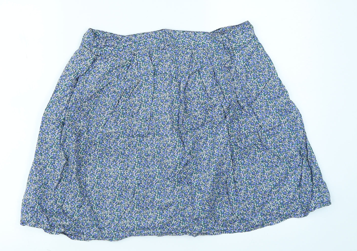 Gap Womens Blue Floral  A-Line Skirt Size 8