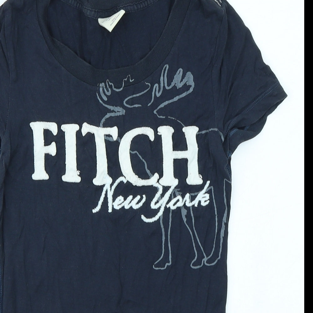 Abercrombie & Fitch Womens Blue   Basic T-Shirt Size S