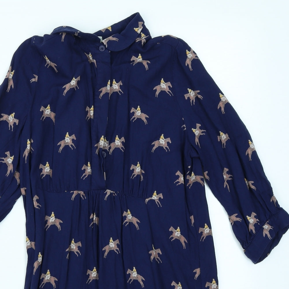 Joules Womens Blue   Skater Dress  Size 8