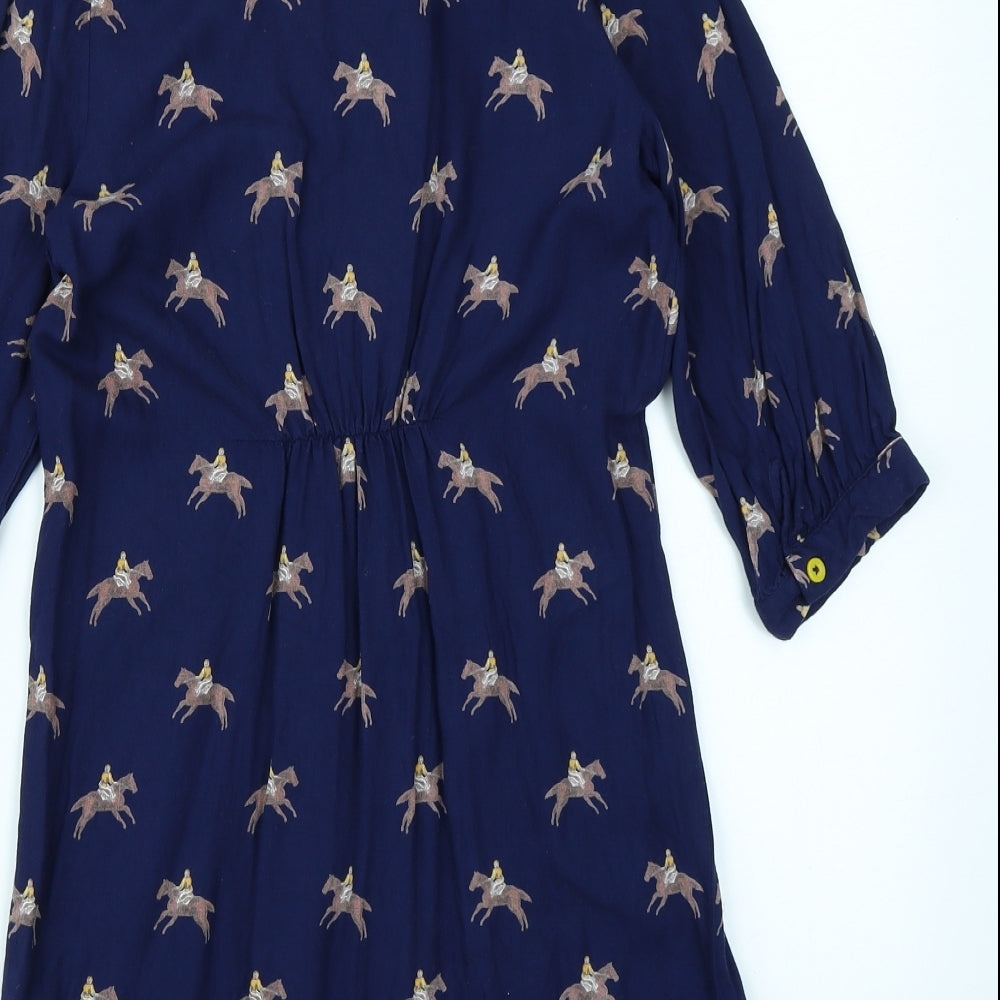 Joules Womens Blue   Skater Dress  Size 8