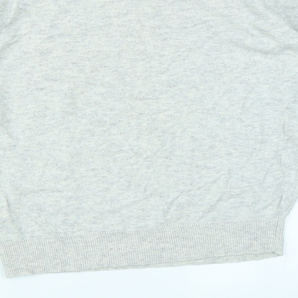 New Look Womens Grey   Pullover Jumper Size 12  - Christmas jumper