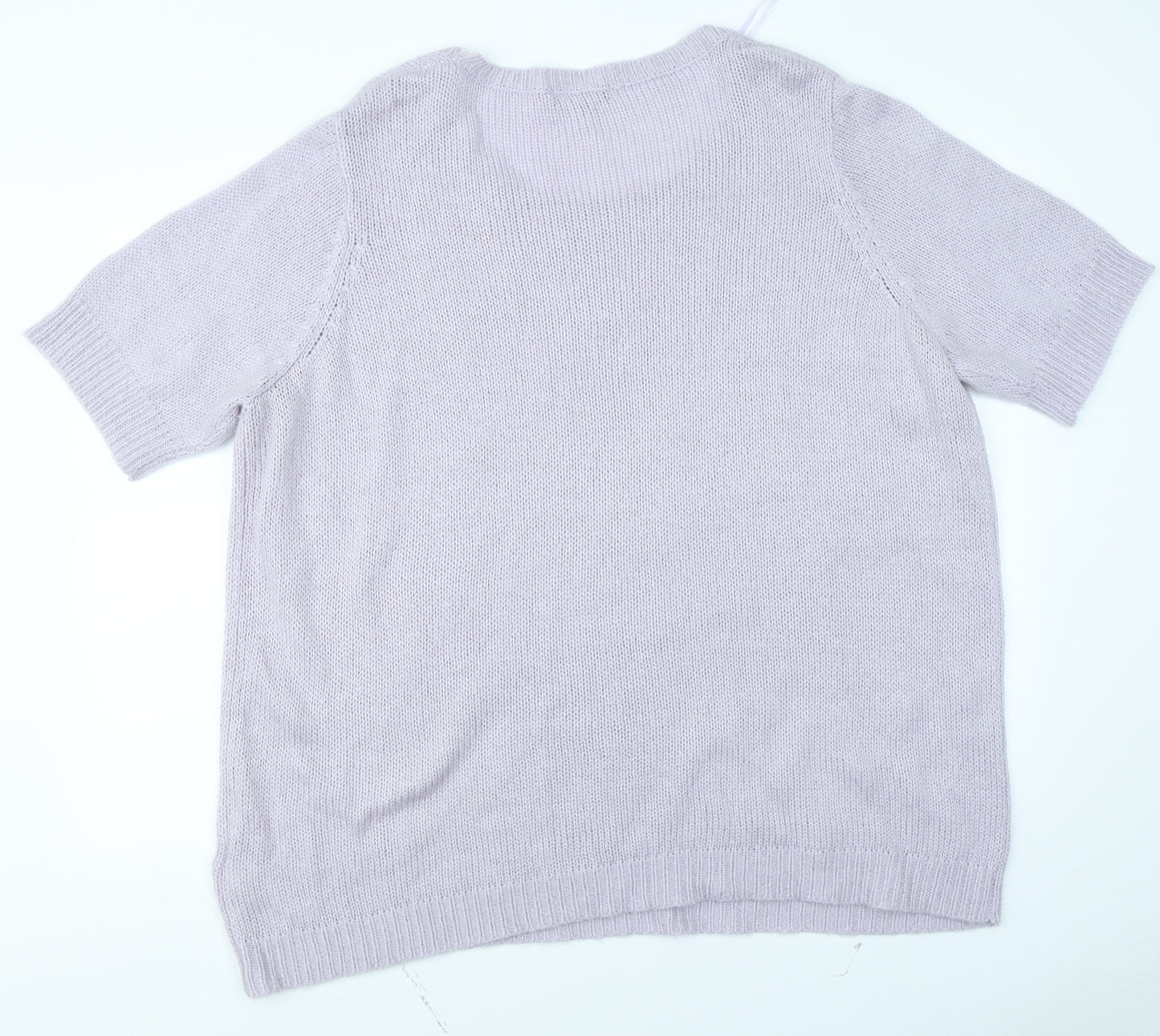 New Look Womens Purple  Knit Pullover Jumper Size 28