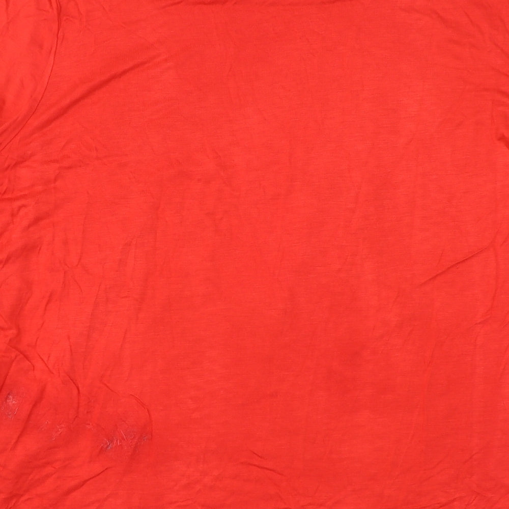 TU Womens Red   Basic T-Shirt Size 24  - Christmas T shirt