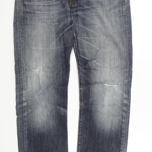 LEVIS Mens Blue   Straight Jeans Size 34 in L34 in