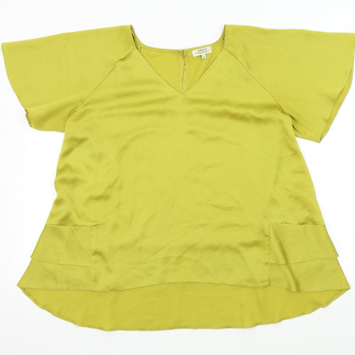 Papaya Womens Green   Basic Blouse Size 16