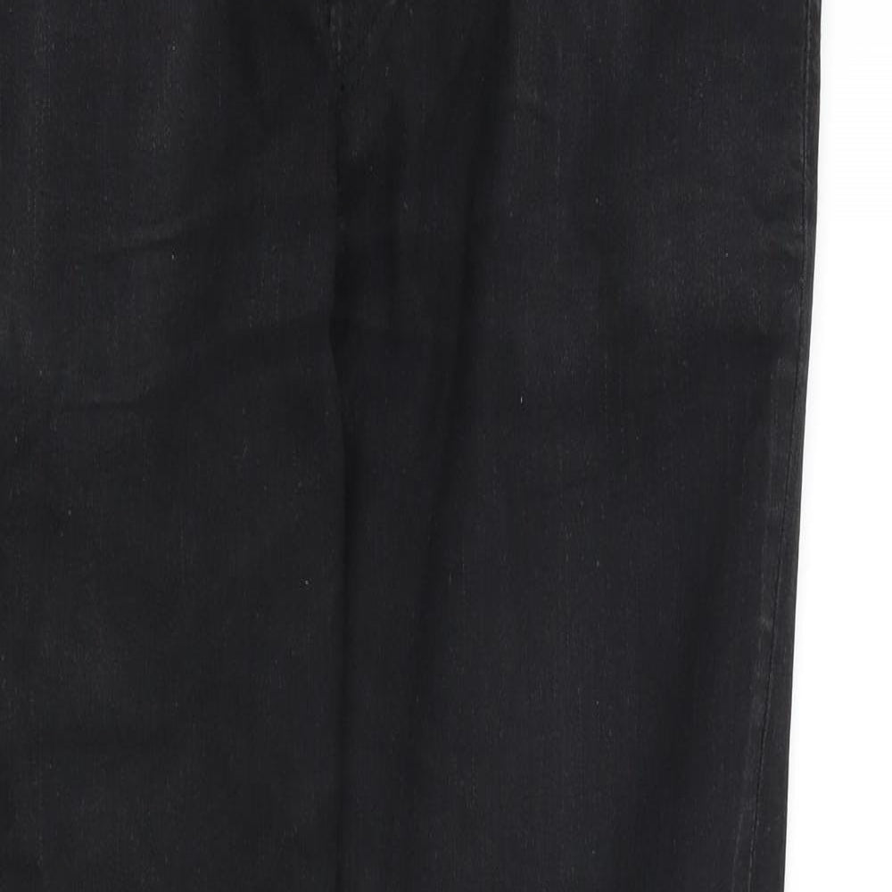 Denim & Co. Womens Black   Straight Jeans Size 32 L30 in