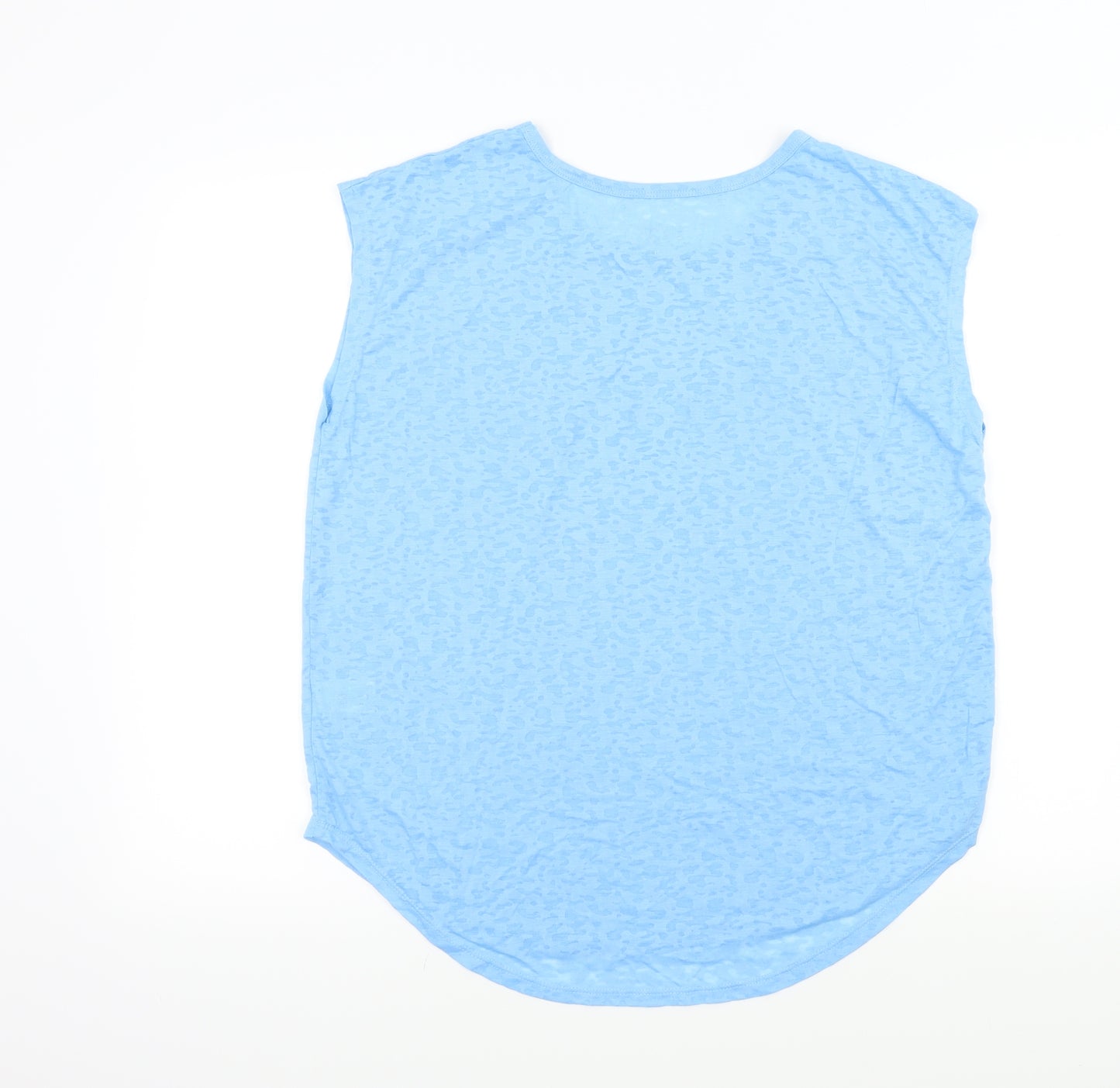 souluxe Womens Blue Colourblock  Basic T-Shirt Size M