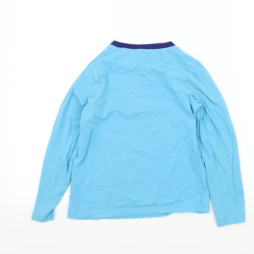 George Boys Blue Colourblock  Basic T-Shirt Size 7-8 Years  - Monkeys