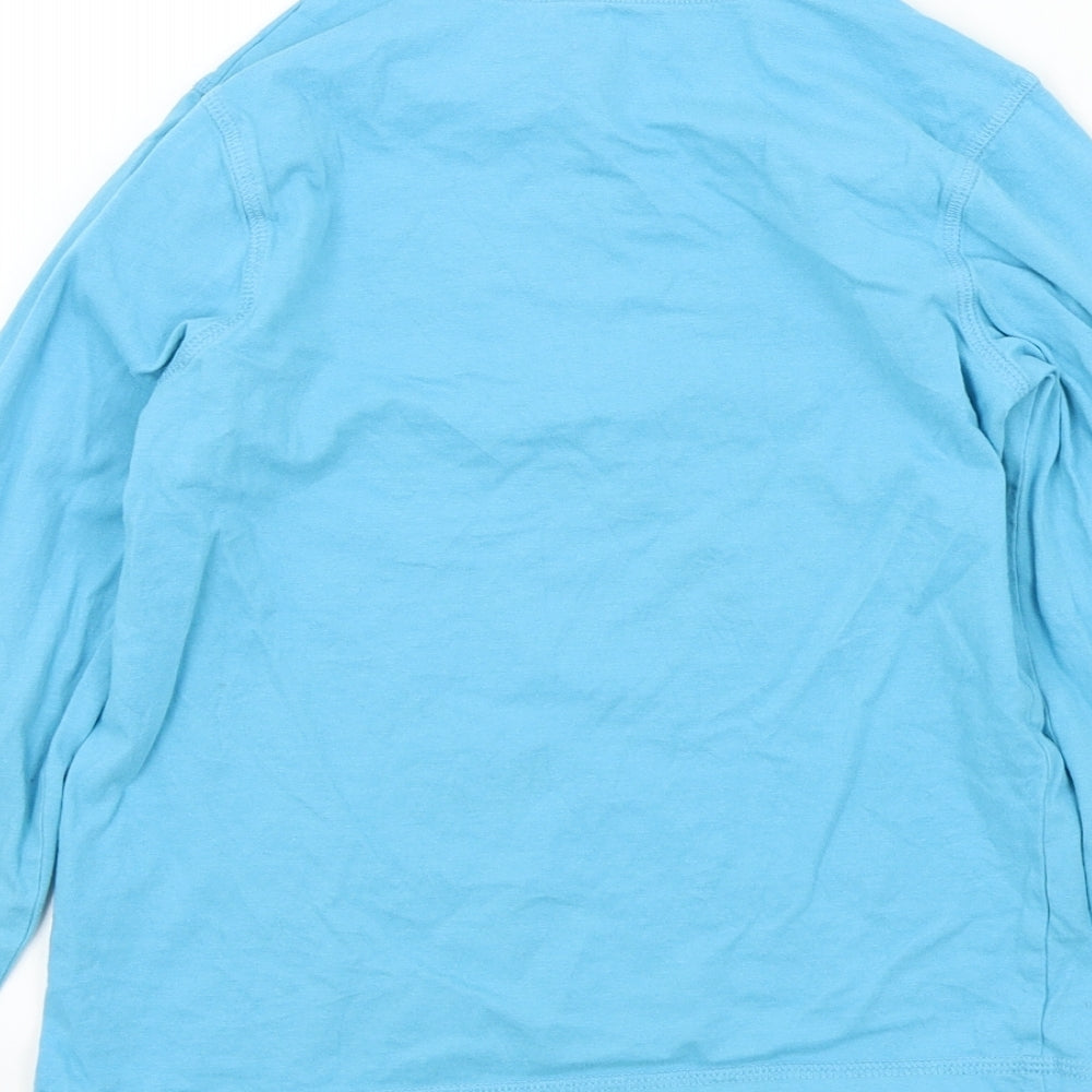 George Boys Blue Colourblock  Basic T-Shirt Size 7-8 Years  - Monkeys