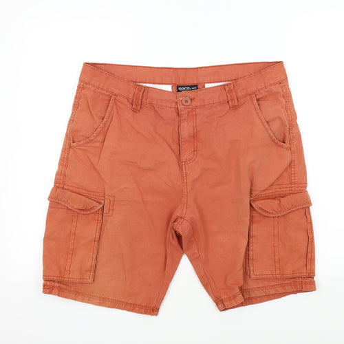 IDENTIC Mens Brown   Bermuda Shorts Size 34