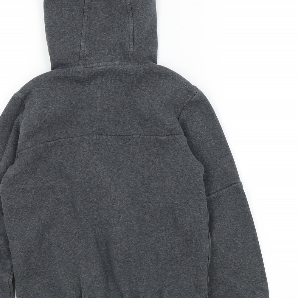 adidas Boys Grey Colourblock  Pullover Jumper Size 9-10 Years  - ADIDAS