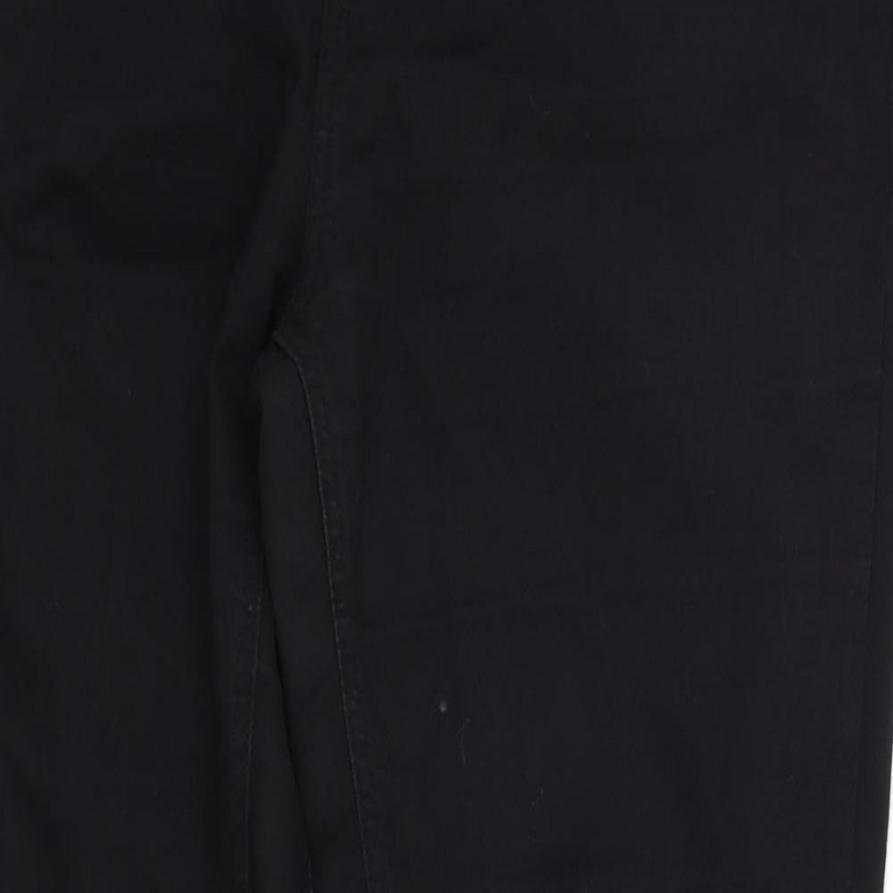 DENIM&CO Womens Black   Straight Jeans Size 16 L30 in