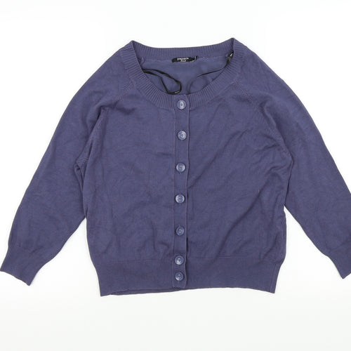 Papaya Womens Blue   Cardigan Jumper Size 12