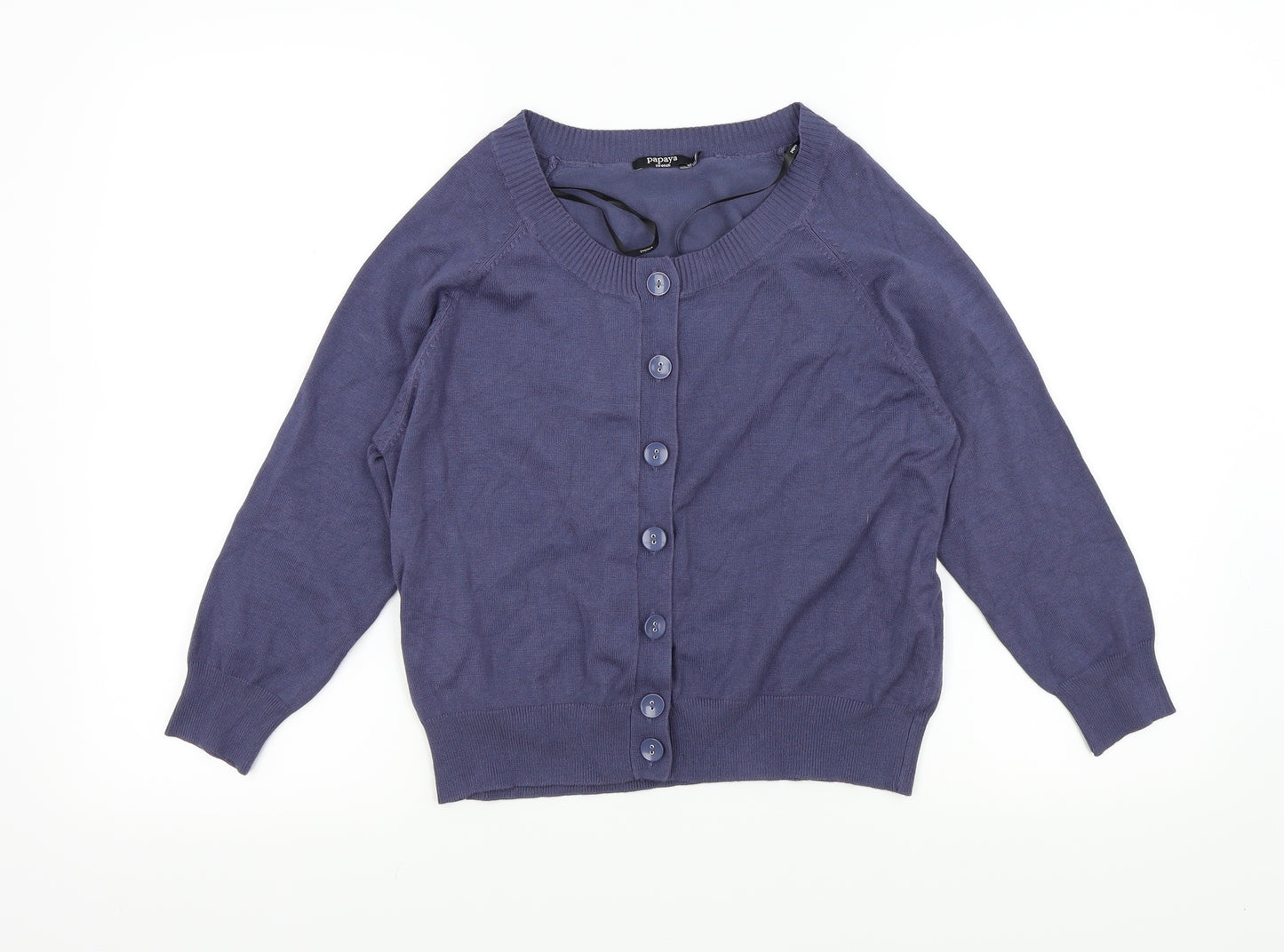 Papaya Womens Blue   Cardigan Jumper Size 12