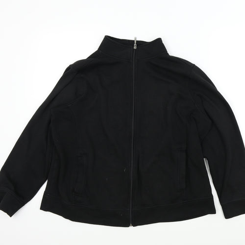 BM Essentials Womens Black   Full Zip Jumper Size M