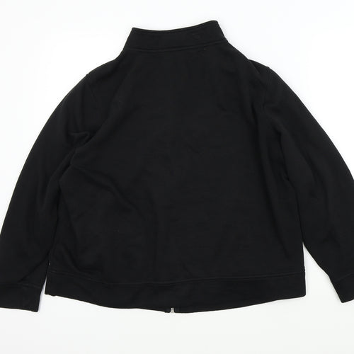 BM Essentials Womens Black   Full Zip Jumper Size M