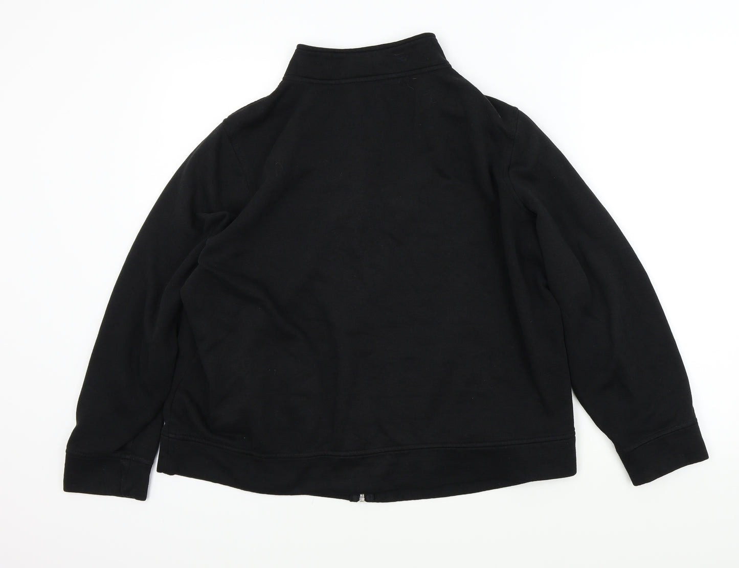 BM Essentials Womens Black   Full Zip Jumper Size M