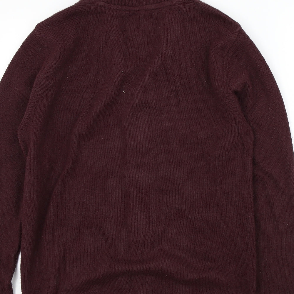 River Island Mens Purple   Cardigan Jumper Size S