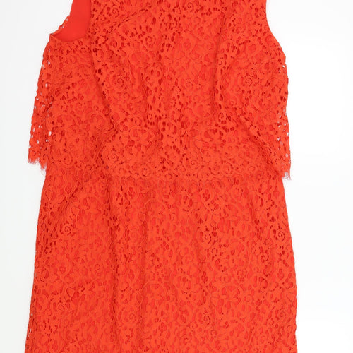 TU Womens Orange   A-Line  Size 18  - Lace Detail