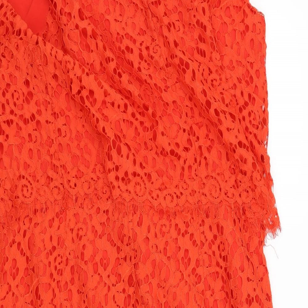 TU Womens Orange   A-Line  Size 18  - Lace Detail