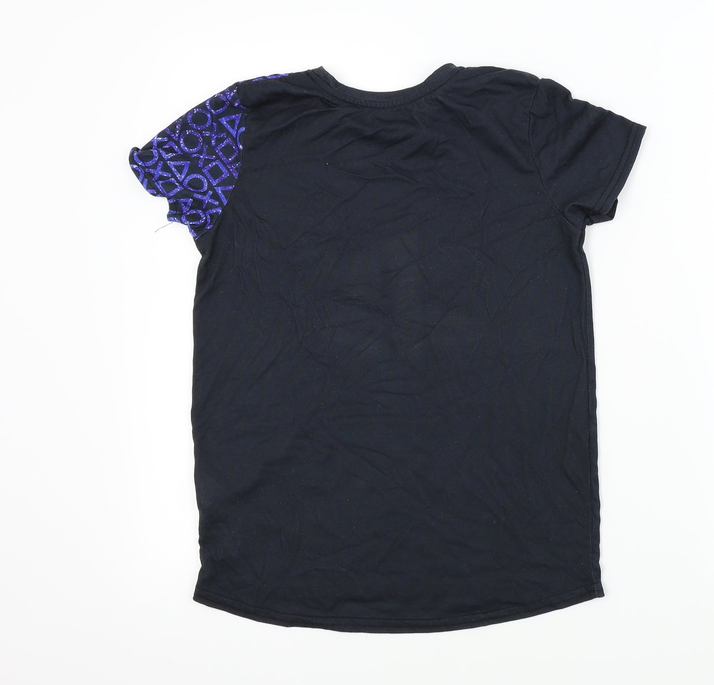 PlayStation Boys Black   Basic T-Shirt Size 10-11 Years  - Playstation