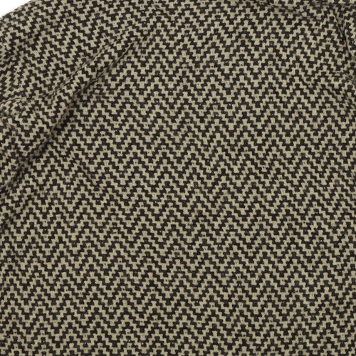 Preworn Womens Brown Geometric  Pullover Jumper Size M