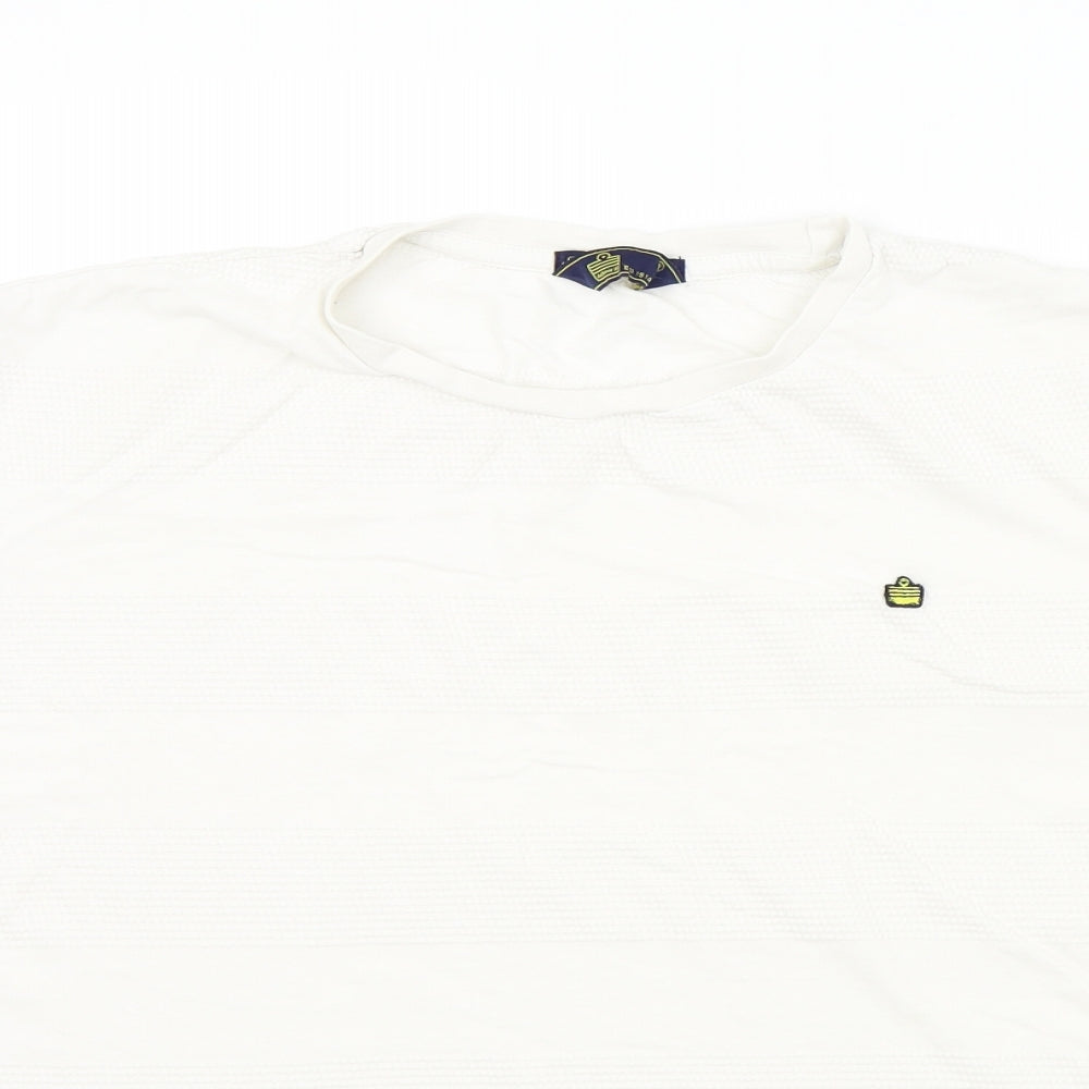 Admiral Mens White Colourblock   T-Shirt Size XL