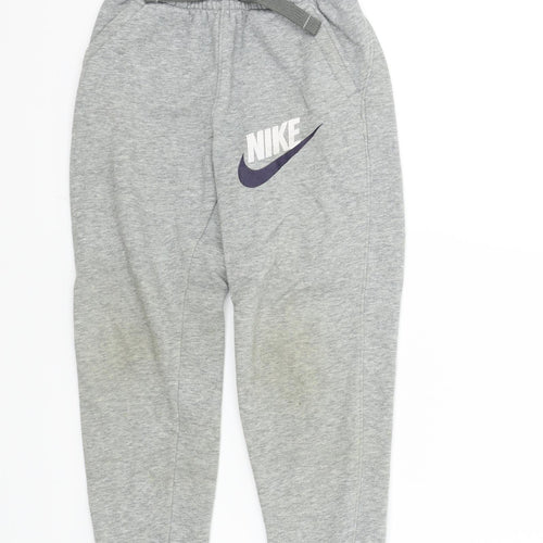 Nike Boys Green Colourblock  Jogger Trousers Size 7 Years