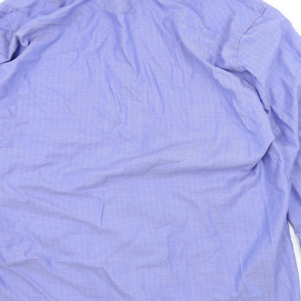 Taylor & Wright Mens Blue    Button-Up Size 17