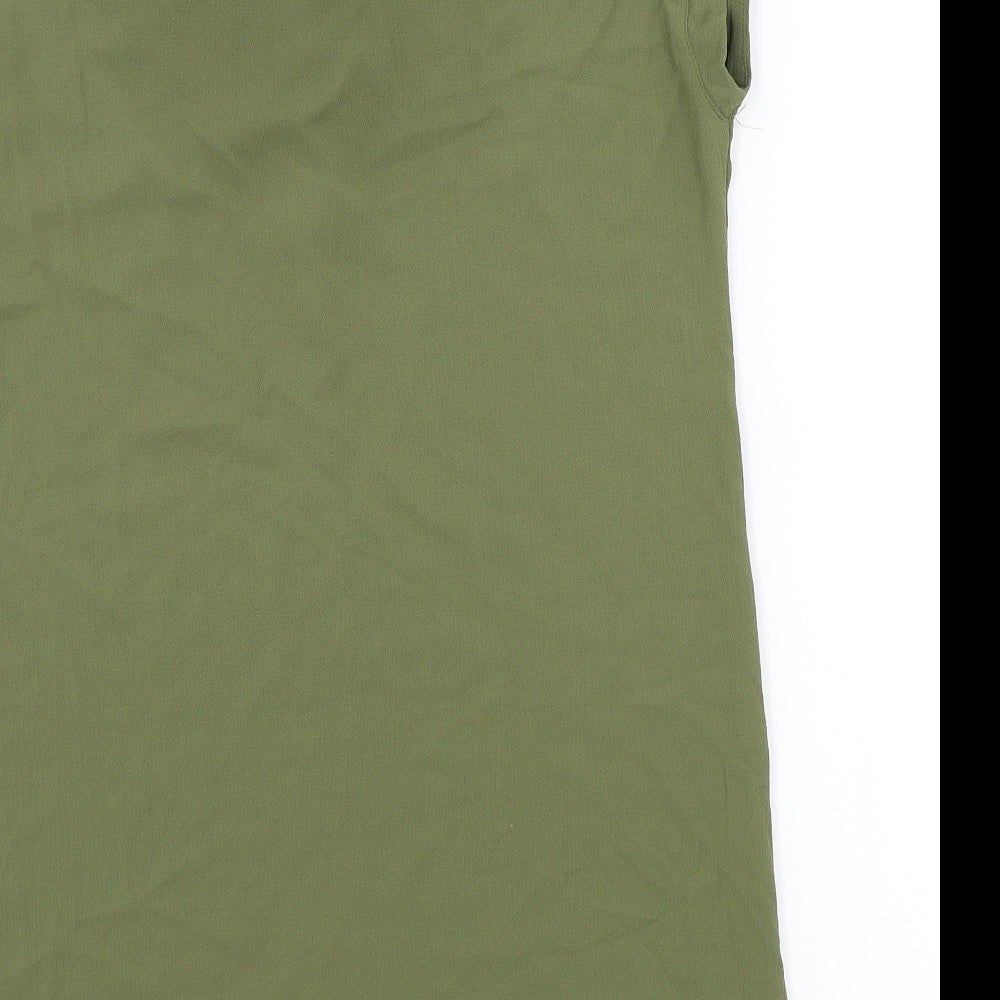 Papaya Womens Green Colourblock  Basic Blouse Size 12