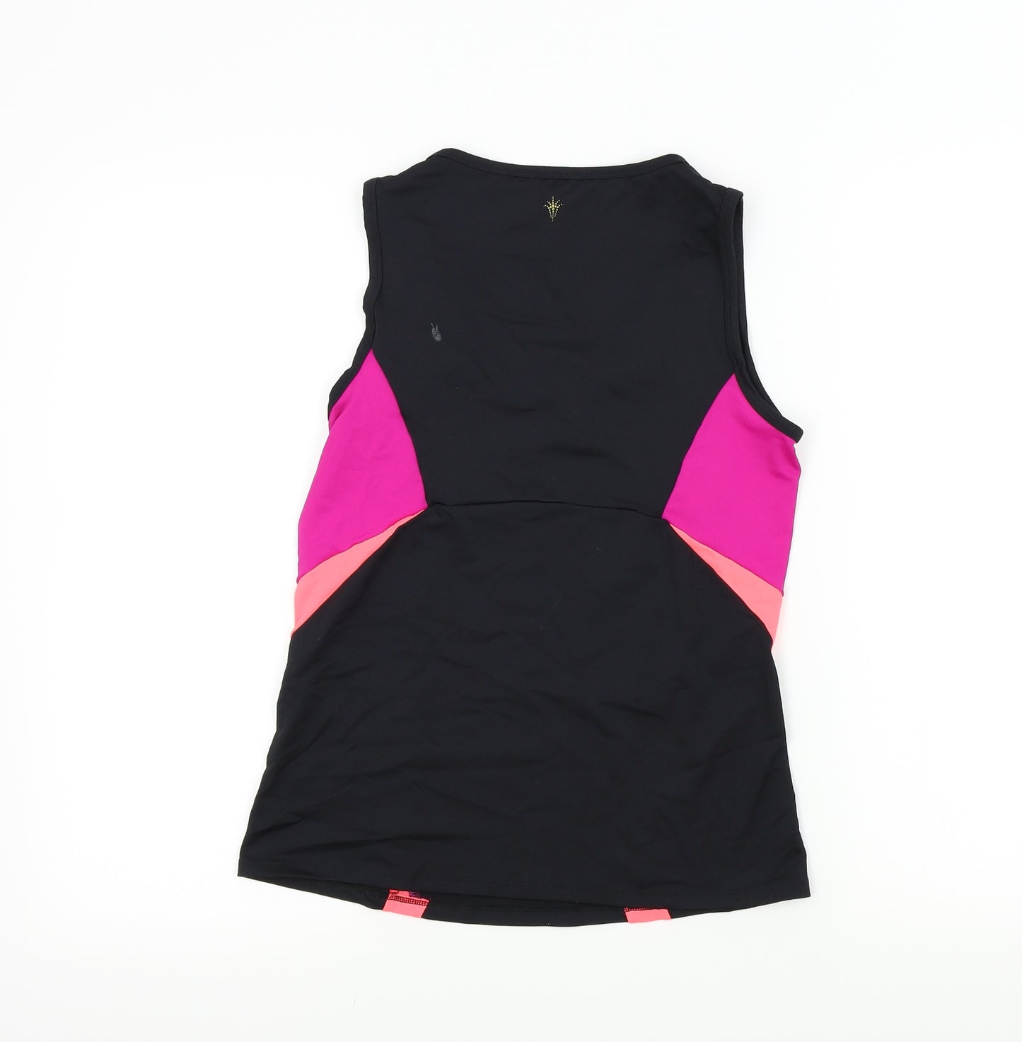 M&S Womens Black Colourblock  Basic Polo Size 12