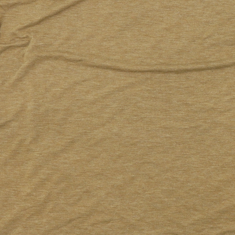 Preworn Womens Brown Colourblock  Basic T-Shirt Size 3XL