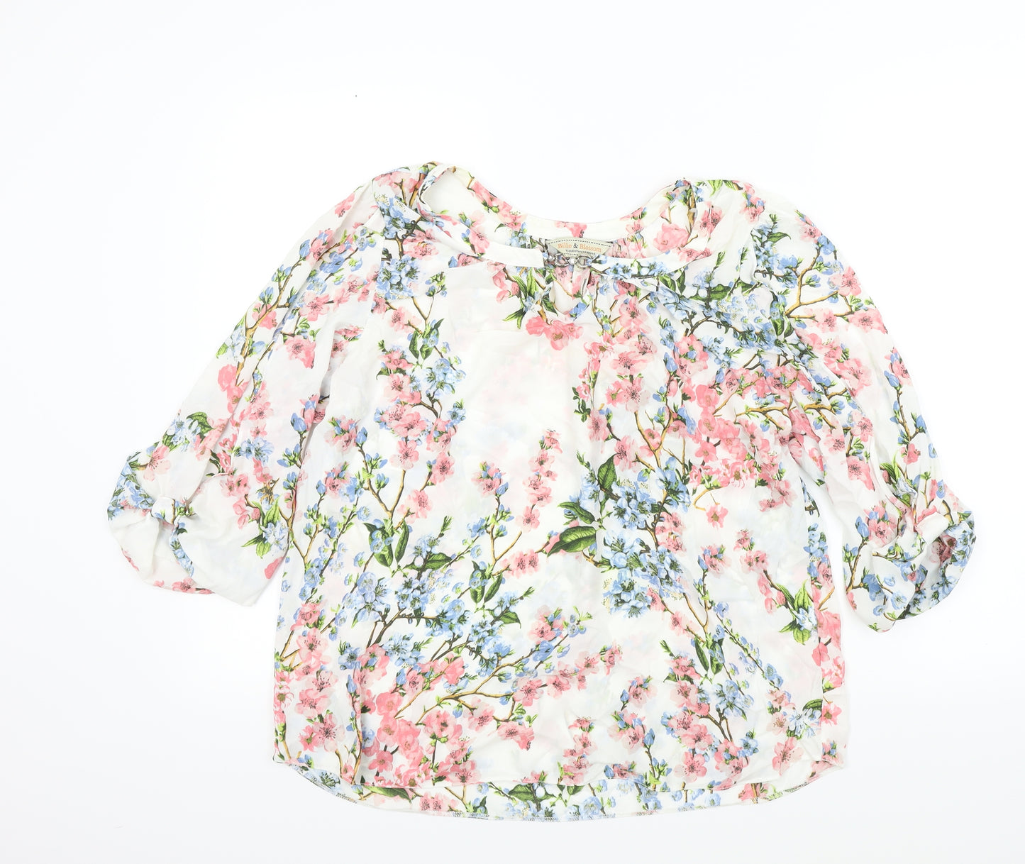 BILLIE &BLOSSOM Womens Multicoloured Floral  Basic Blouse Size 16