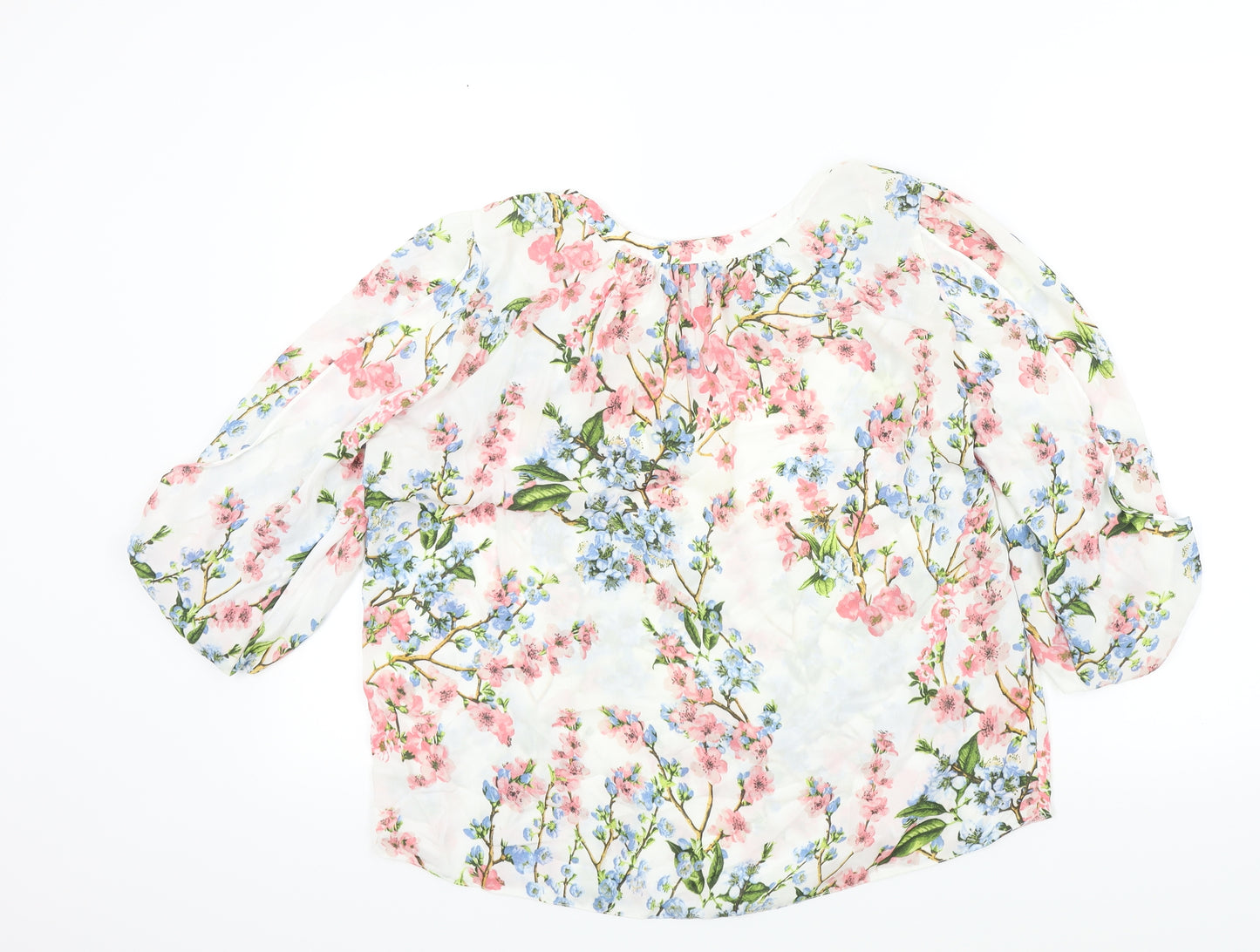 BILLIE &BLOSSOM Womens Multicoloured Floral  Basic Blouse Size 16