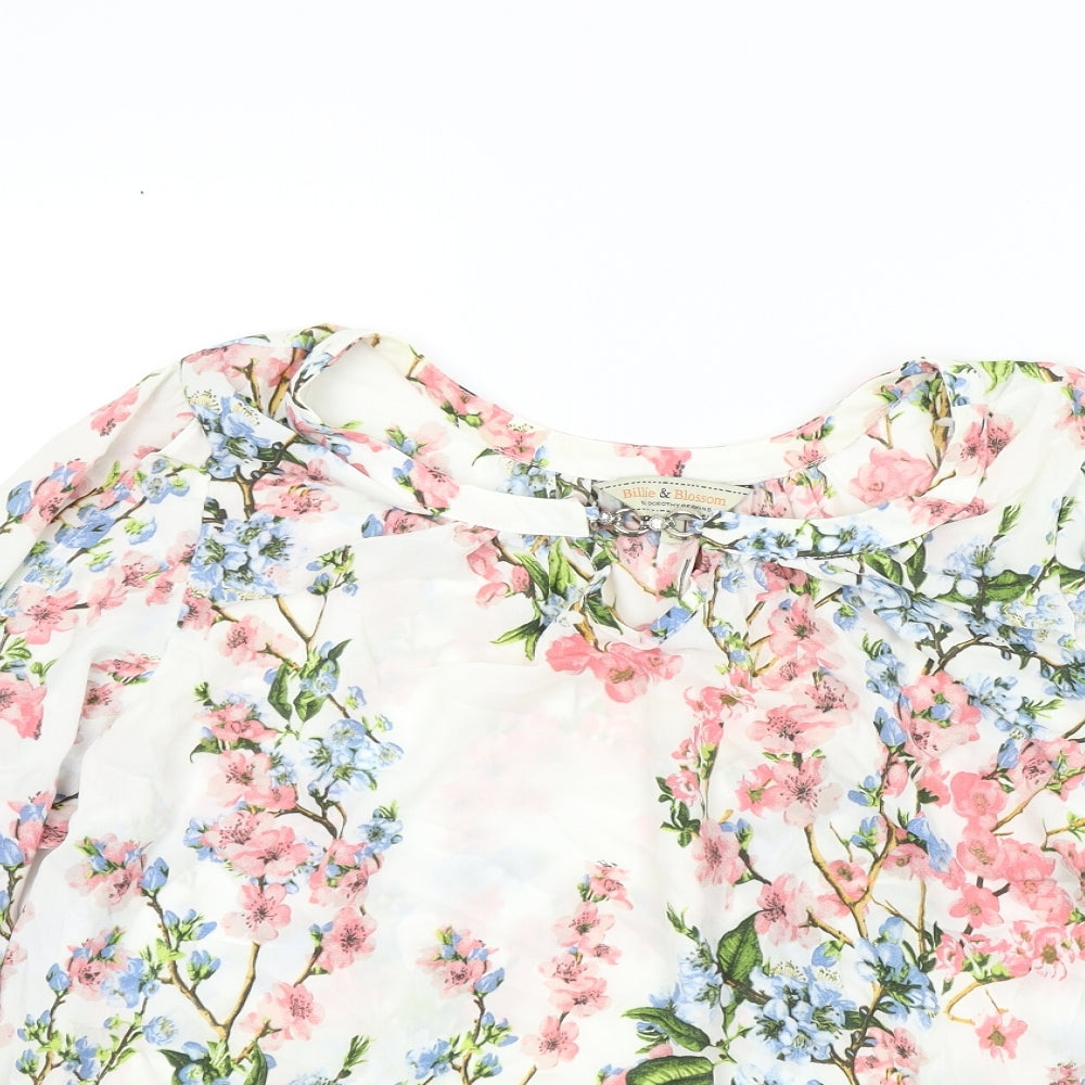 BILLIE &BLOSSOM Womens Multicoloured Floral  Basic Blouse Size 16