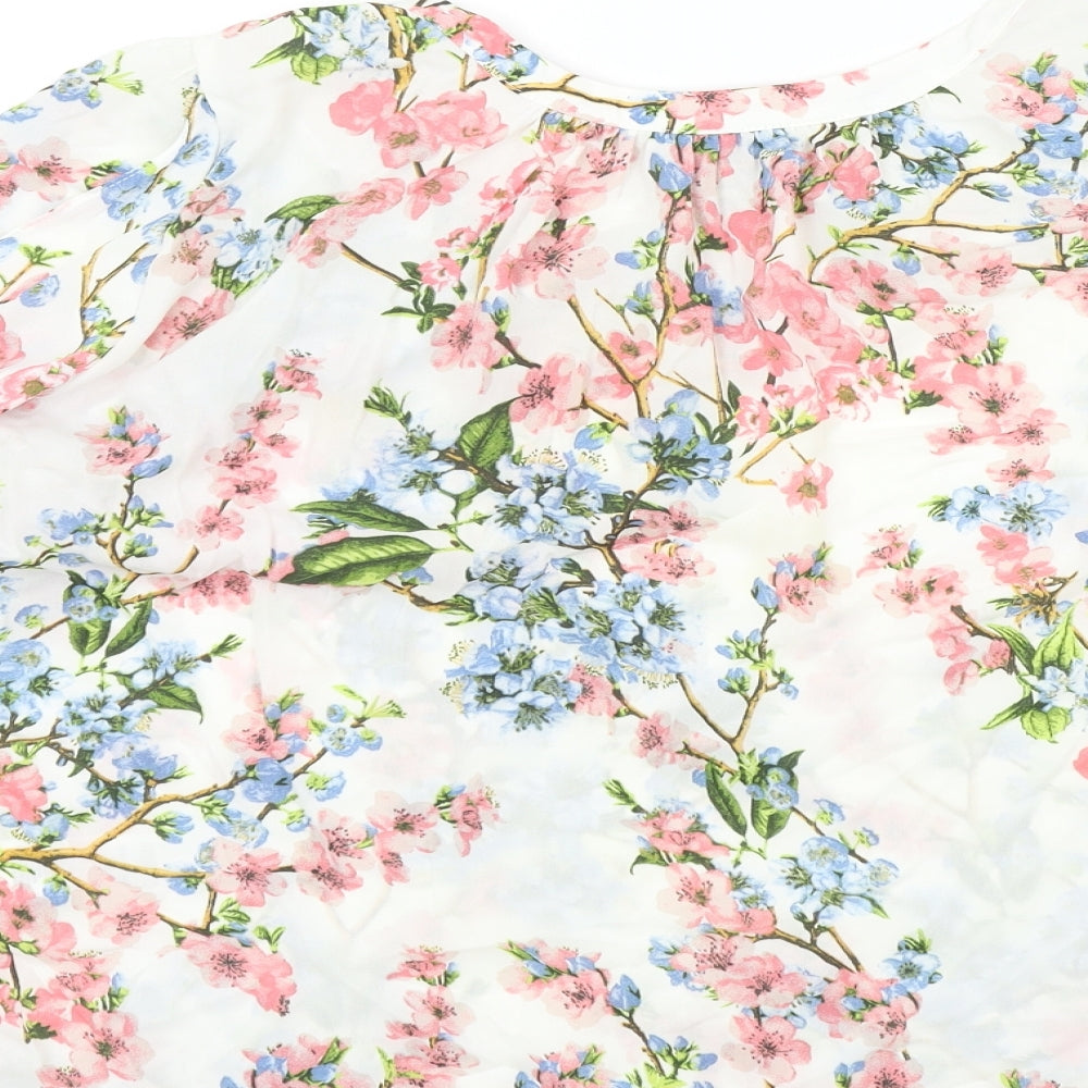BILLIE &BLOSSOM Womens Multicoloured Floral  Basic Blouse Size 16