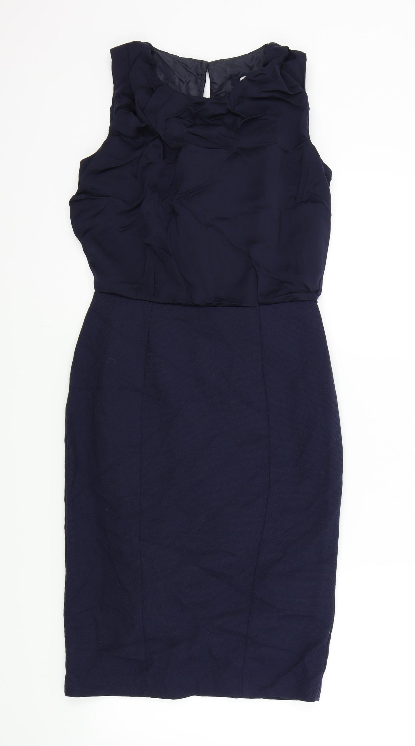 NEXT Womens Blue Colourblock  A-Line  Size 6