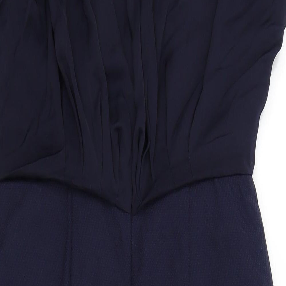 NEXT Womens Blue Colourblock  A-Line  Size 6