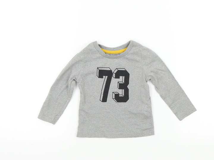 Rebel Baby Grey Colourblock  Basic T-Shirt Size 9-12 Months  - 73