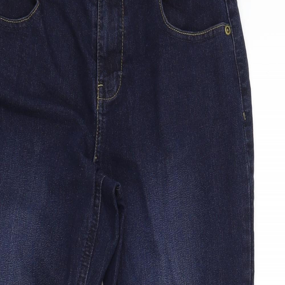 Peacocks Womens Blue   Straight Jeans Size 10 L23 in