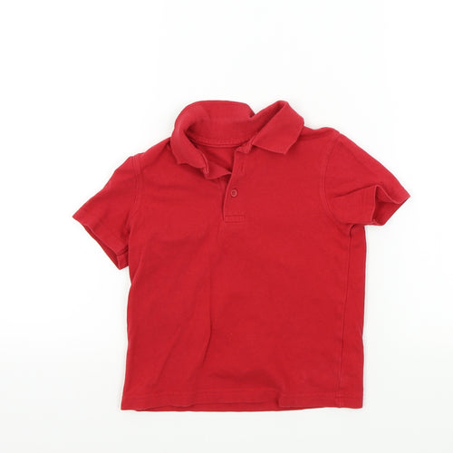 George Boys Purple Colourblock  Basic Polo Size 3-4 Years