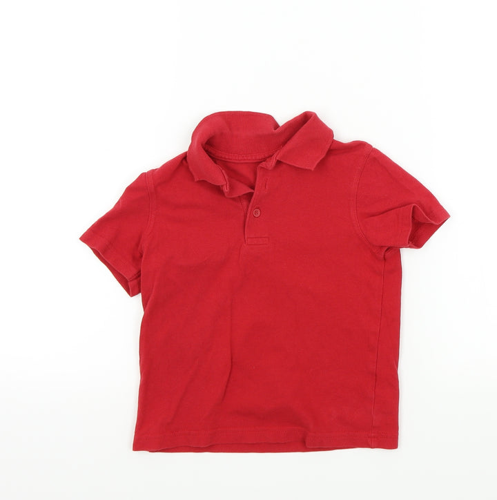 George Boys Purple Colourblock Basic Polo Size 3-4 Years