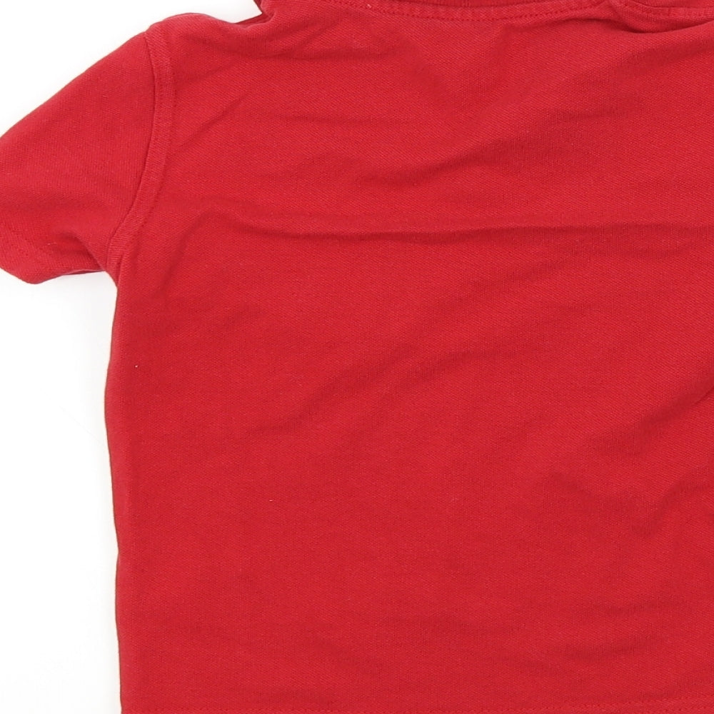 George Boys Purple Colourblock  Basic Polo Size 3-4 Years