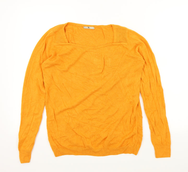 TU Womens Orange   Pullover Jumper Size 12