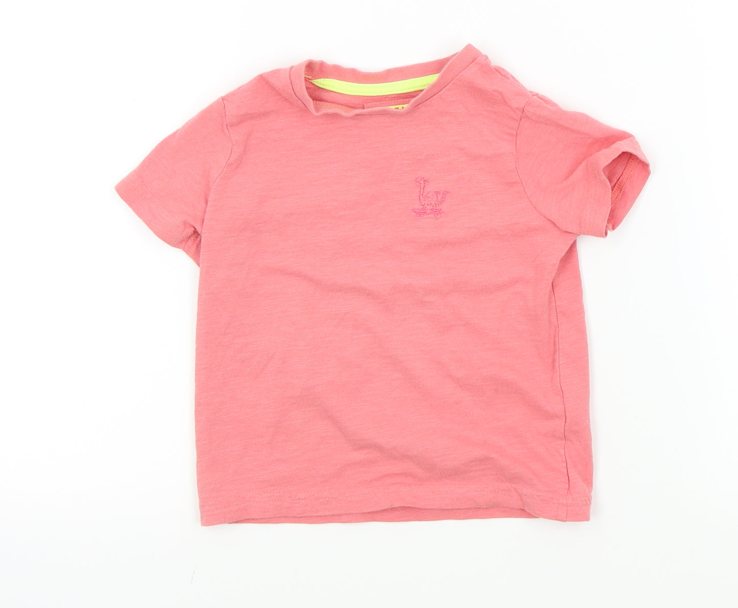 TU Baby Pink Colourblock  Basic T-Shirt Size 6-9 Months