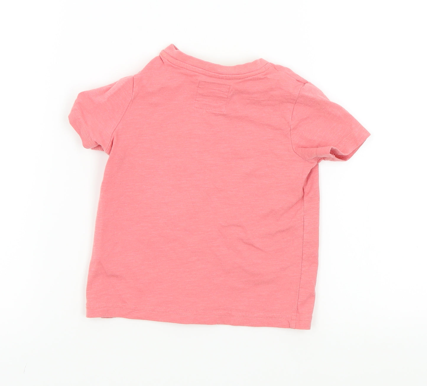 TU Baby Pink Colourblock  Basic T-Shirt Size 6-9 Months