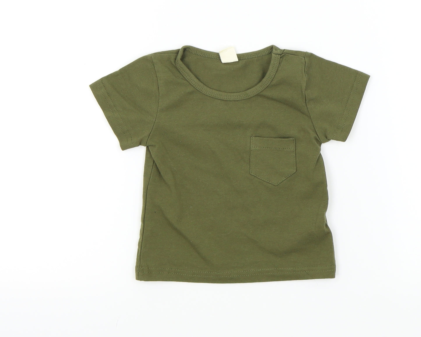 90 Degree Baby Green Colourblock  Basic Polo Size 0-3 Months